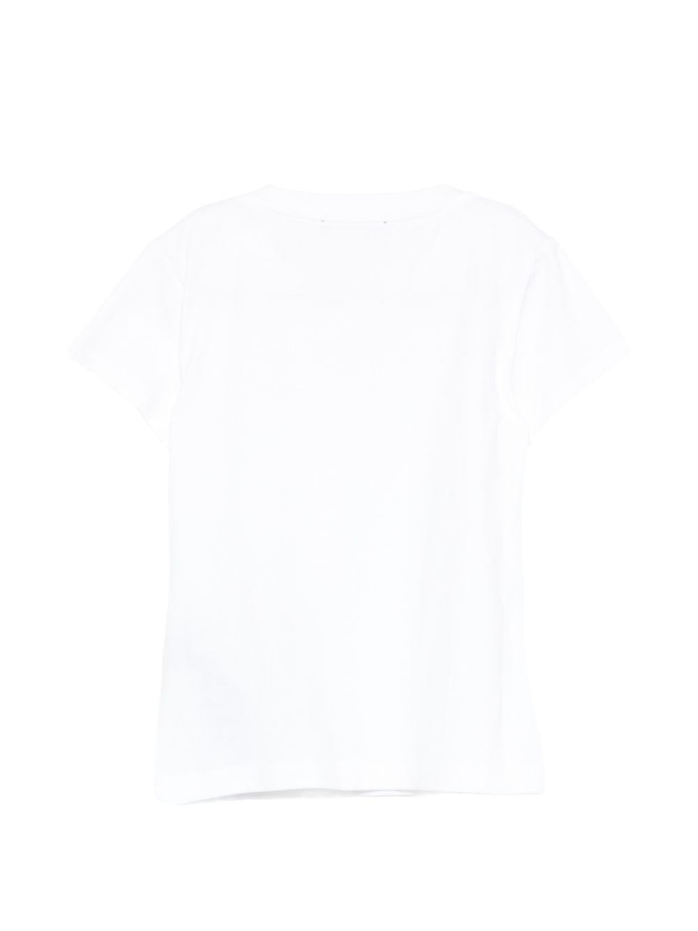 T-shirt da bambina Balmain Kids bianca con bottoni BY8A21 Z3277 100BC BALMAIN KIDS