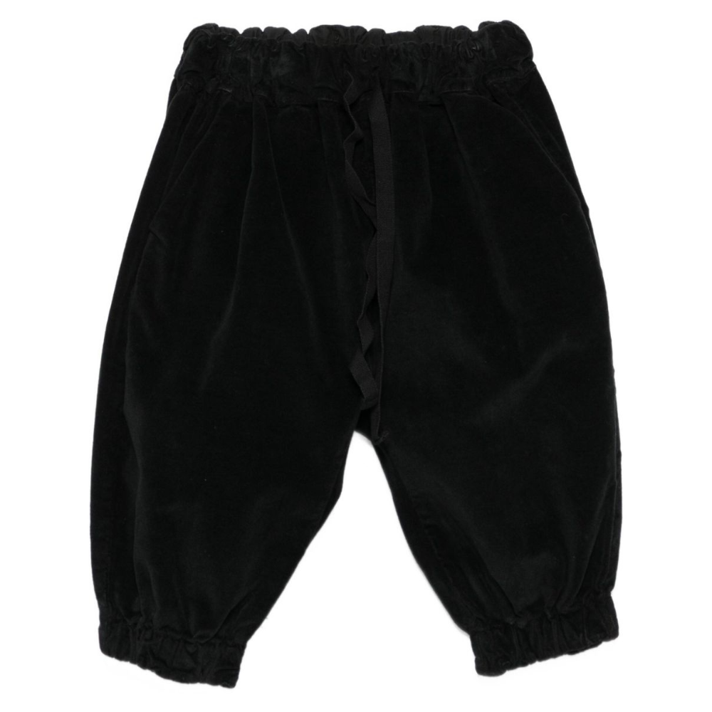 Pantaloni per neonato Album di Famiglia Kids neri con polsini elasticizzati 25W23389 BK ALBUM DI FAMIGLIA