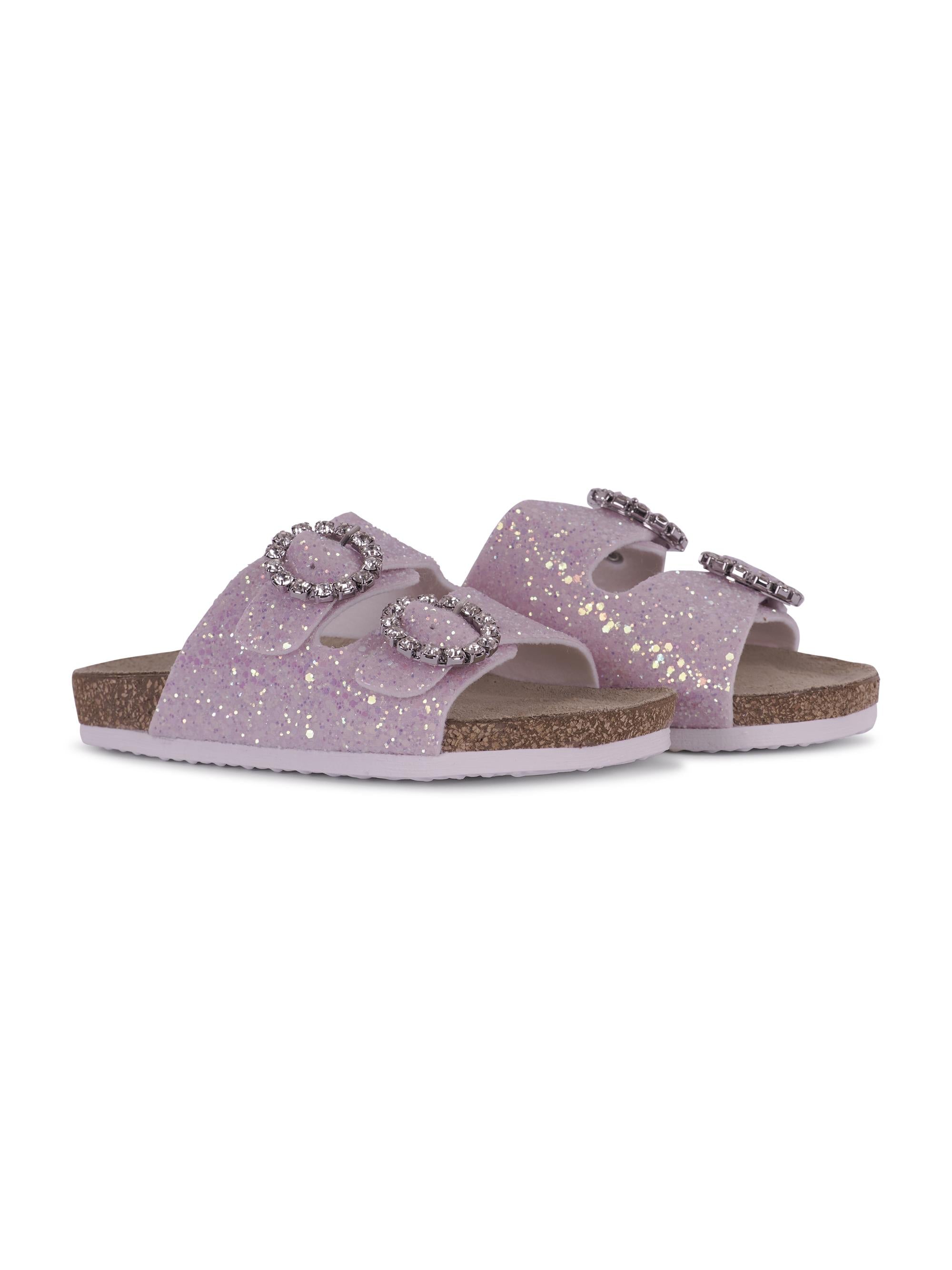 Slippers per bambina Monnalisa rosa con fibbia 87G005 7714 G091 MONNALISA KIDS
