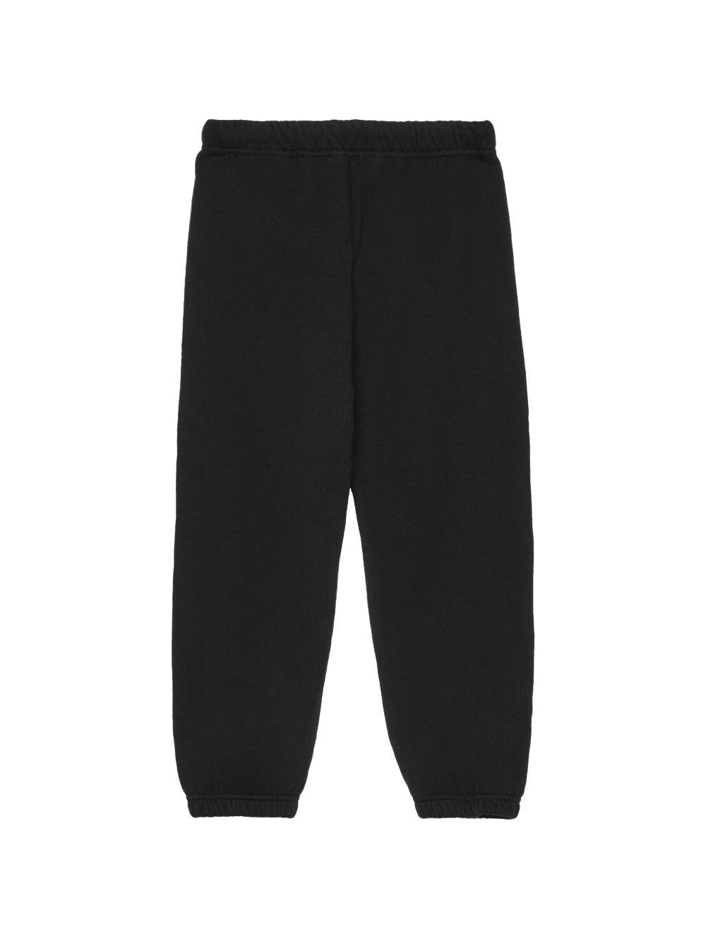Pantaloni sportivi per bambino Palm Angels Kids neri con logo sul davanti PBCH008S26FLE001 110 PALM ANGELS KIDS