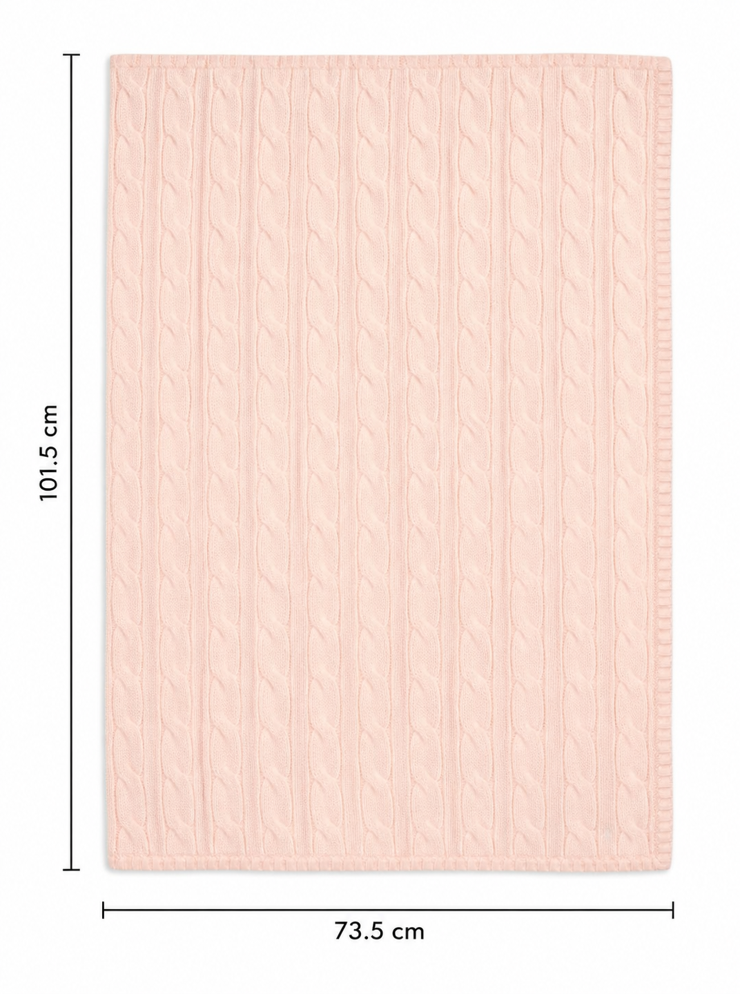 Coperta per neonata Polo Ralph Lauren Kids rosa con rifiniture a coste 320966893 003 Ralph Lauren kids