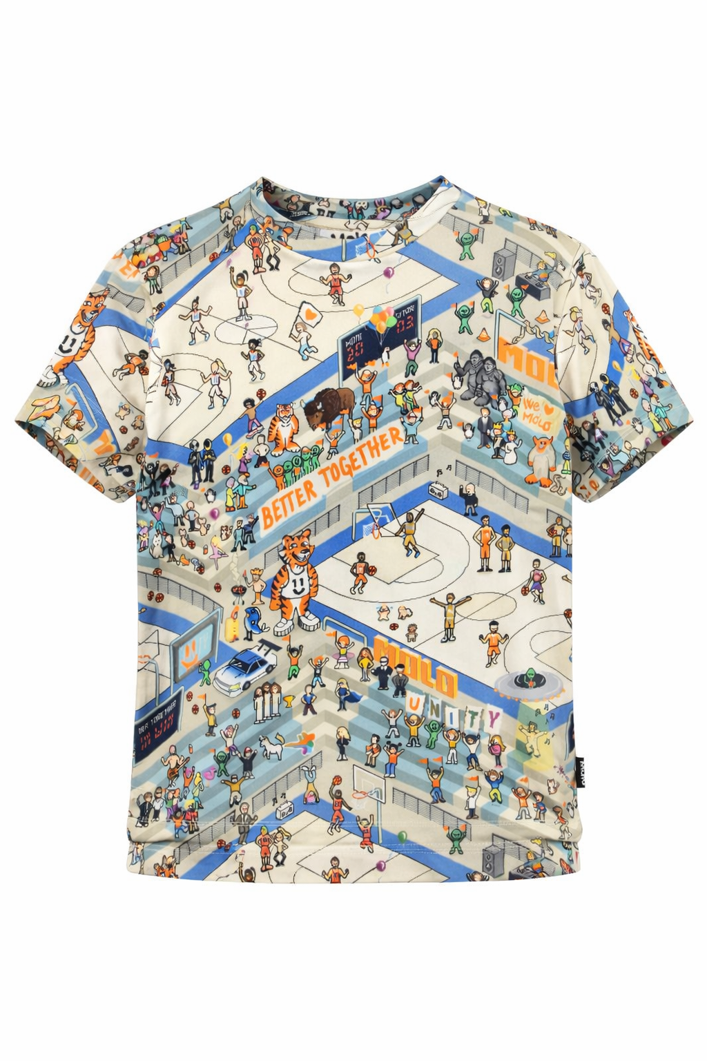 T-shirt Ralphie per bambino Molo multicolore con stampa all-over 1S26A210 9593 MOLO KIDS