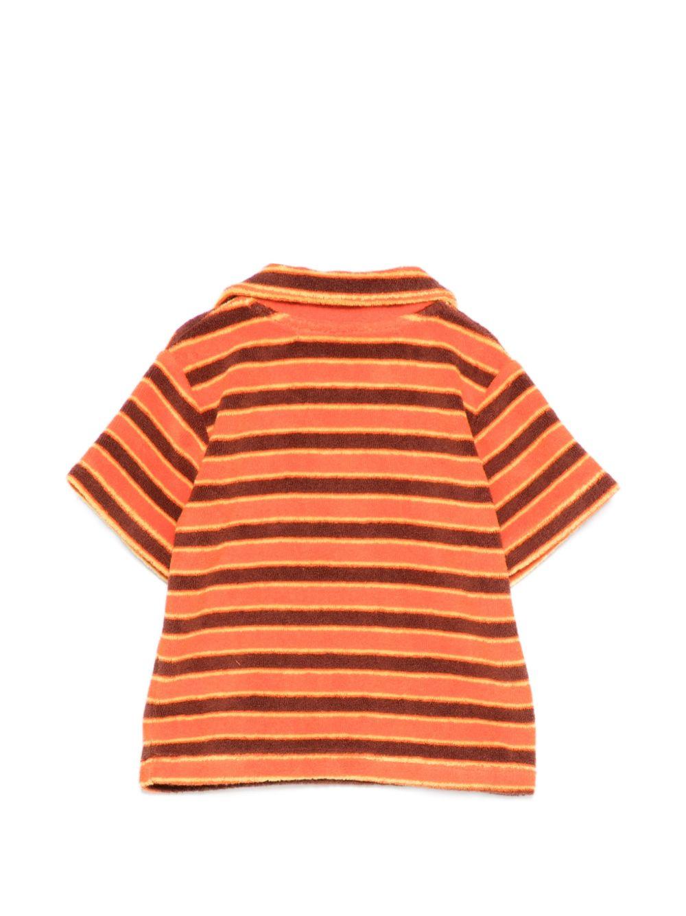 T-shirt per neonato Bobo Choses arancione con design a righe B126AB026 811 BOBO CHOSES KIDS