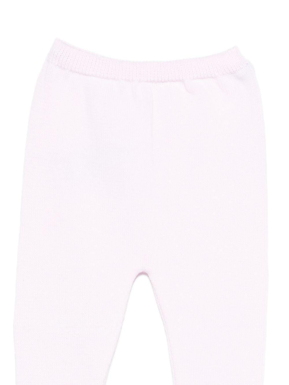 Set maglia con pantaloni per neonata Paz Rodriguez rosa con finitura in pizzo 103-123382 3701 PaZ RODRIGUEZ KIDS