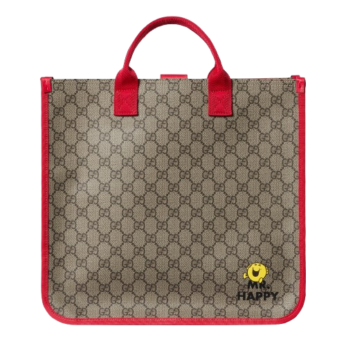 Borsa Shopping GG Supreme per bambini Gucci Kids multicolore con finiture rosse 859795FAFPA 9855 GUCCI KIDS