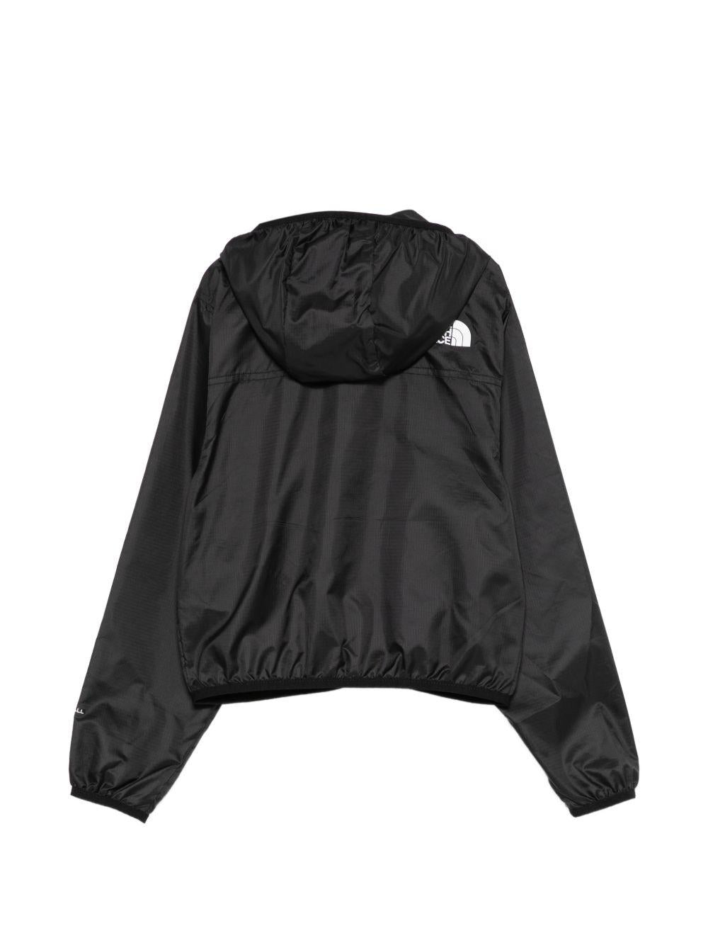 Giacca a vento Cyclone per bambina The North Face Kids nera con logo sul davanti NF0A8ANN JK31 THE NORTH FACE KIDS