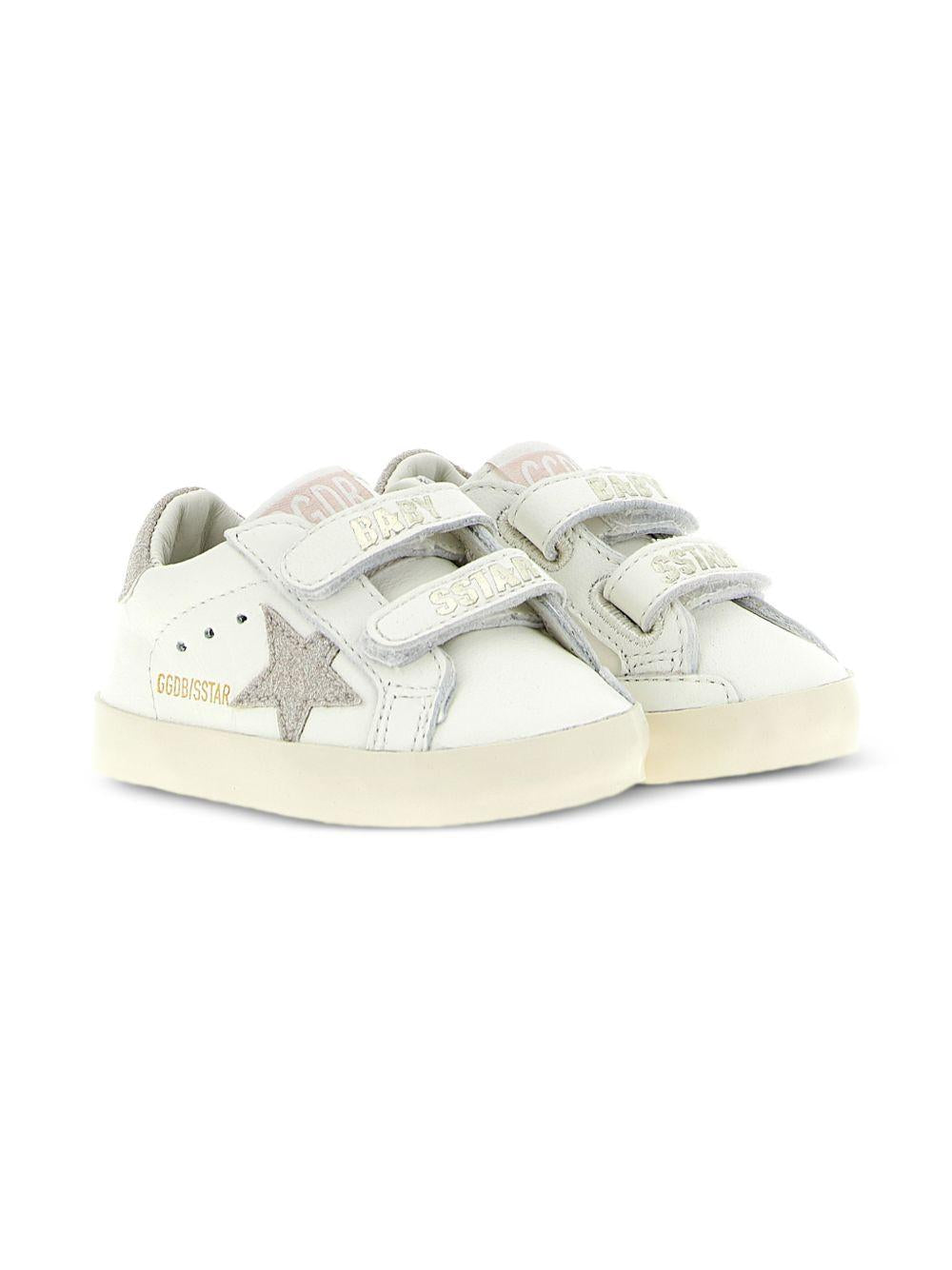 Sneakers Old School per neonati Golden Goose Kids bianche con decorazione stella F00166F008016 10847 GOLDEN GOOSE KIDS