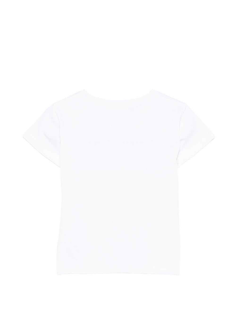 T-shirt per bambina Billieblush bianca con stampa grafica sul davanti U21946 10P BILLIEBLUSH KIDS