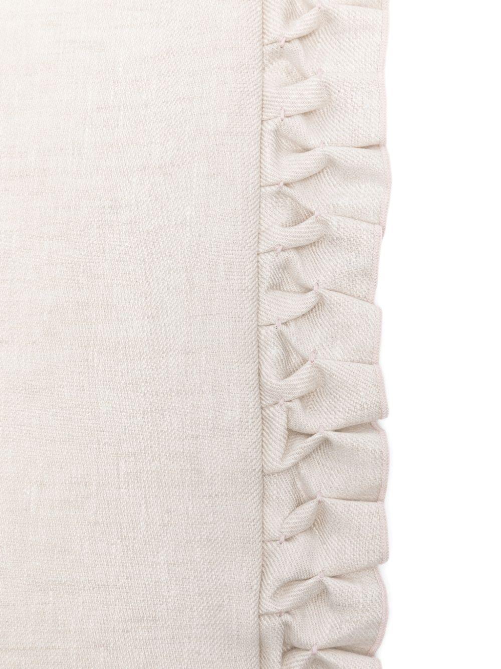 Coperta per neonati La Stupenderia beige con bordo arricciato 2CBCO50 D12PIN LA STUPENDERIA