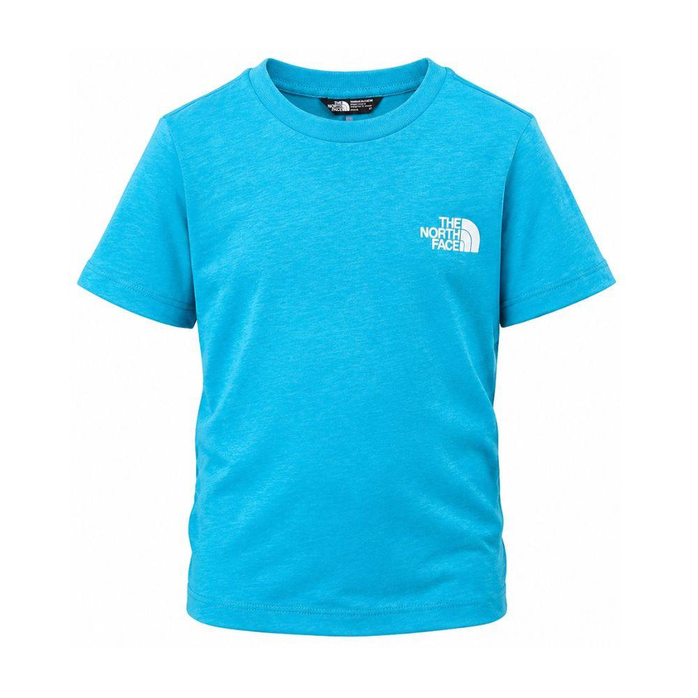 T-shirt per bambino The North Face Kids azzurra con stampa logo NF0A8EFN D7R1 THE NORTH FACE KIDS