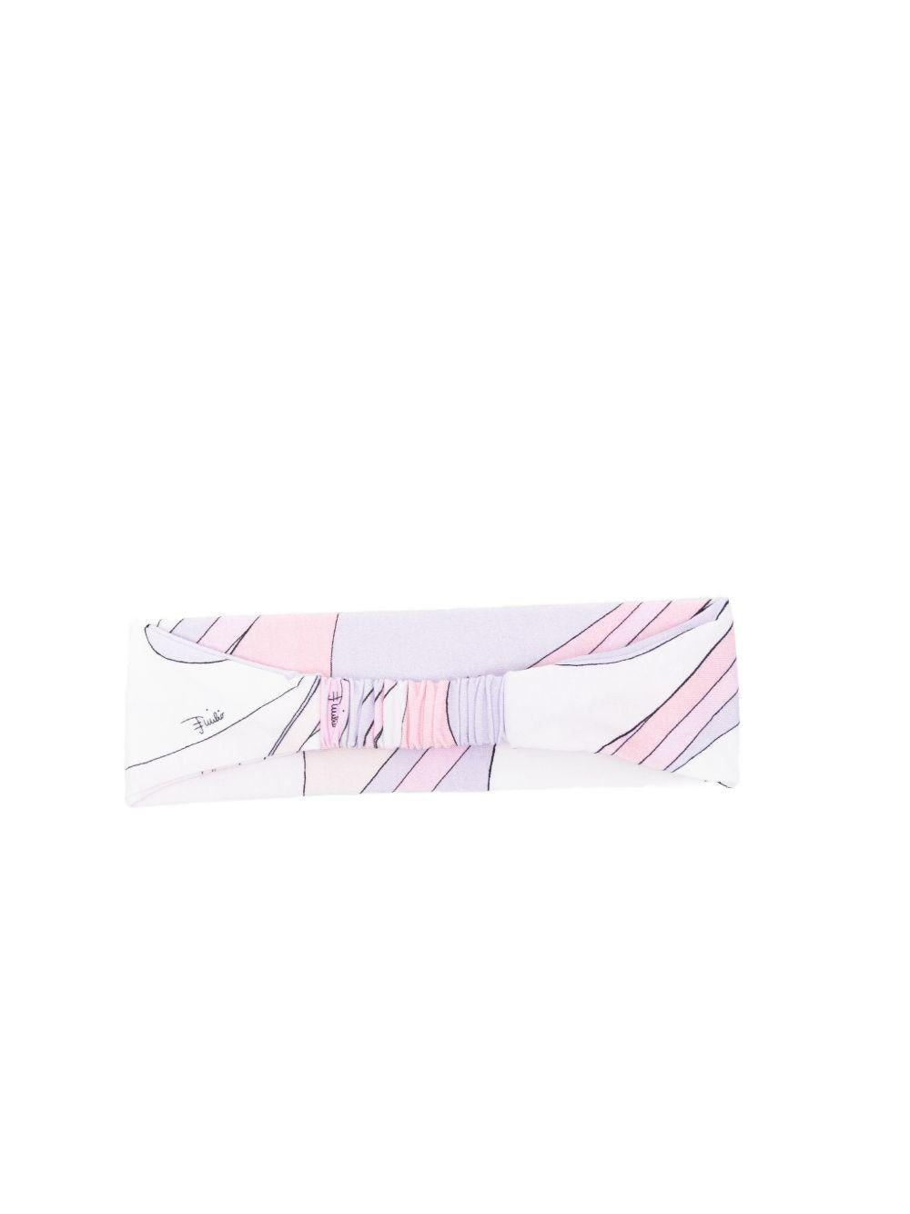 Fascia per neonata Emilio Pucci Junior bianco con stampa astratta PY0A14 Z3688 508LI EMILIO PUCCI KIDS