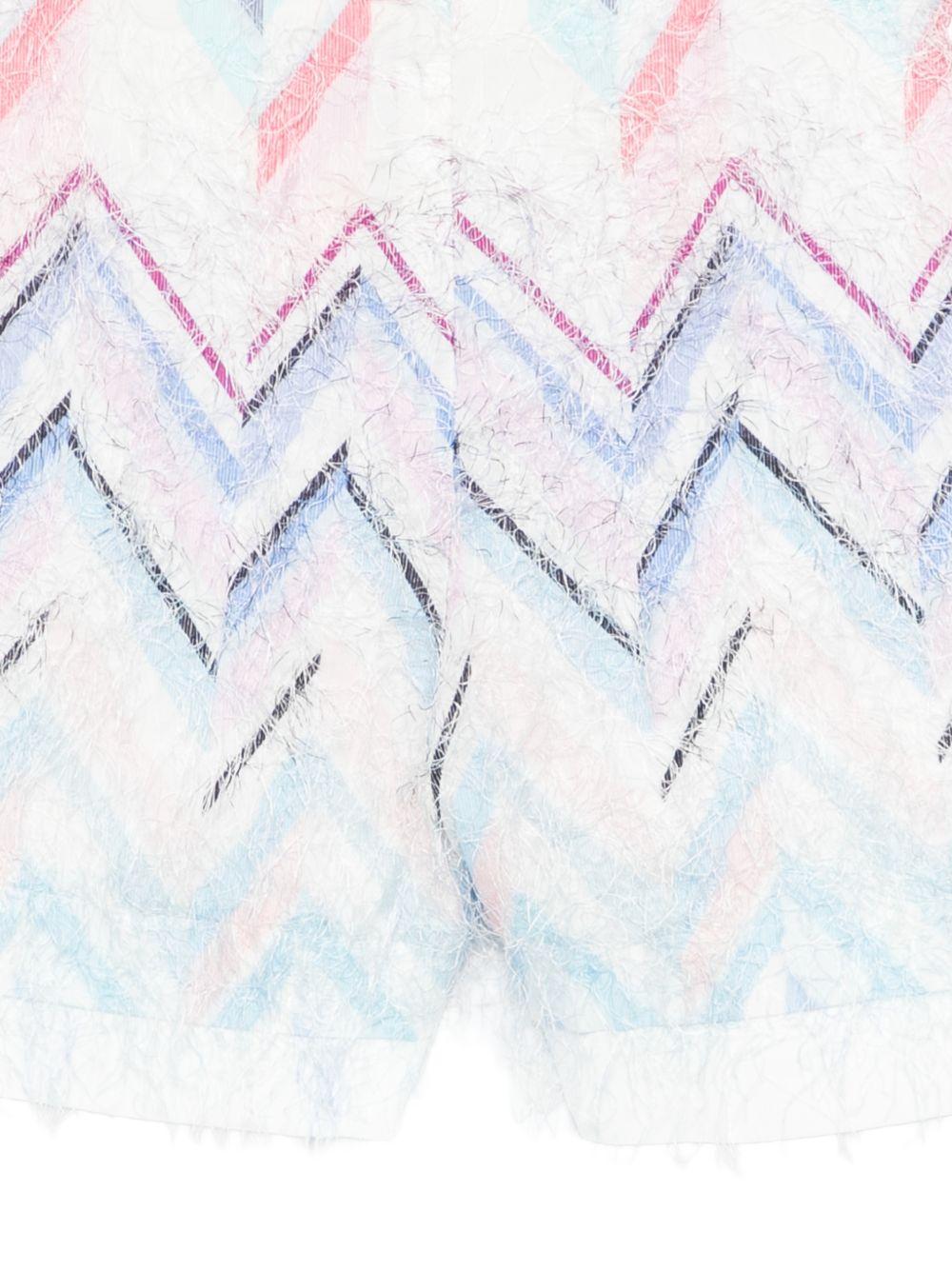 Shorts per bambina Missoni Kids multicolore con motivo a zigzag MY6B89 U0253 600RS MISSONI KIDS