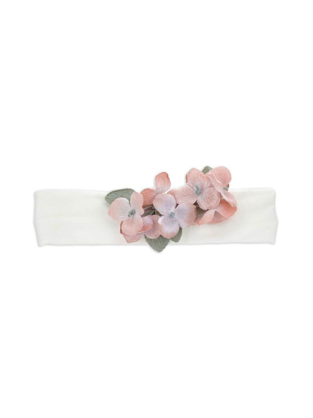 Fascia per capelli per neonata Monnalisa Kids bianca con dettaglio fiore 73H000 8201 0001 MONNALISA KIDS