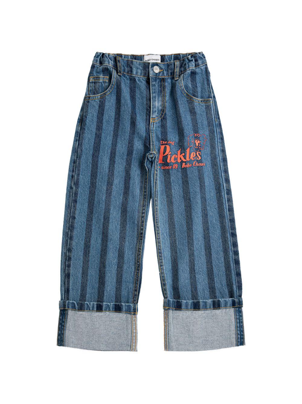 Jeans per bambino Bobo Choses denim con design a righe B126AC099 411 BOBO CHOSES KIDS