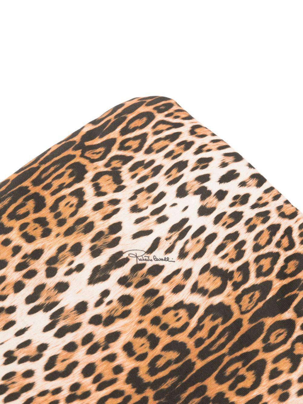 Coperta da culla per neonata Roberto Cavalli Kids bianca con dettagli animalier CLP26019CE MACULA N.H ROBERTO CAVALLI KIDS