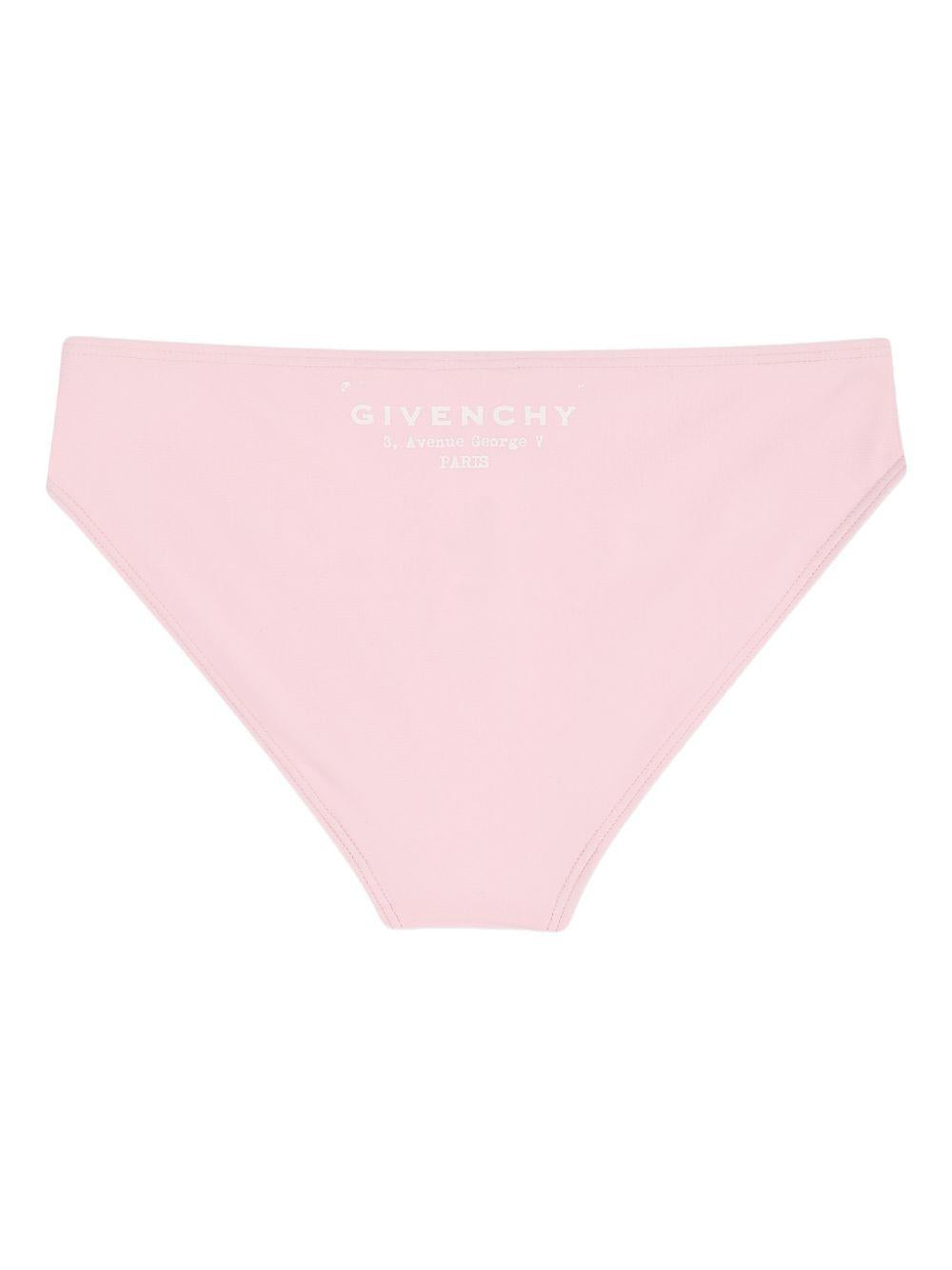 Bikini per bambina Givenchy Kids rosa con stampa logo H31218 44Z GIVENCHY KIDS