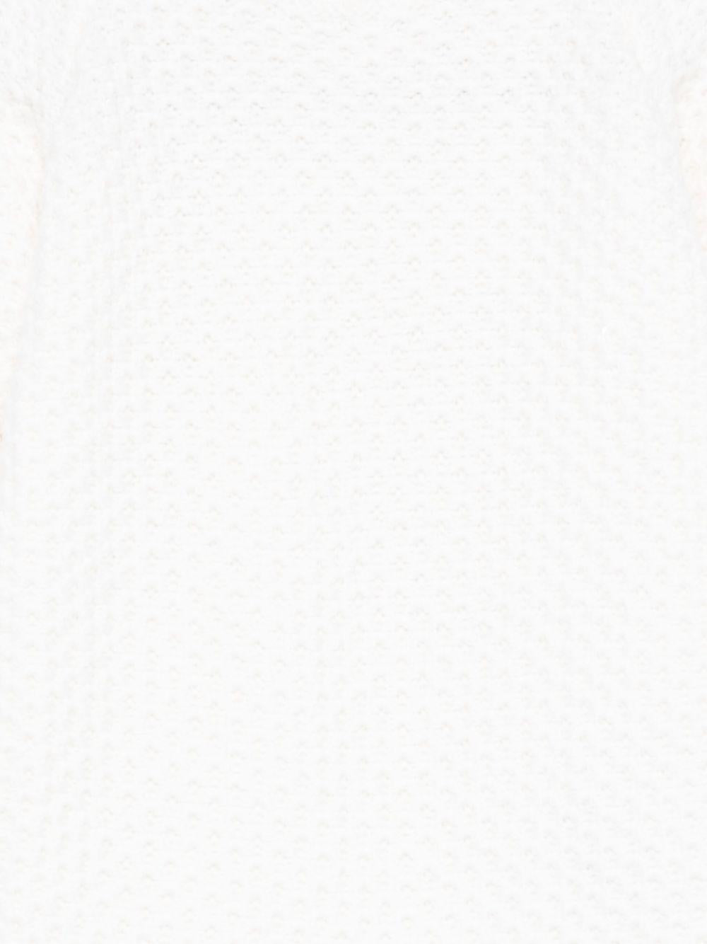 Tutina per neonati Gensami Kids bianca in maglia TU-APE-WE OFF WHITE GENSAMI