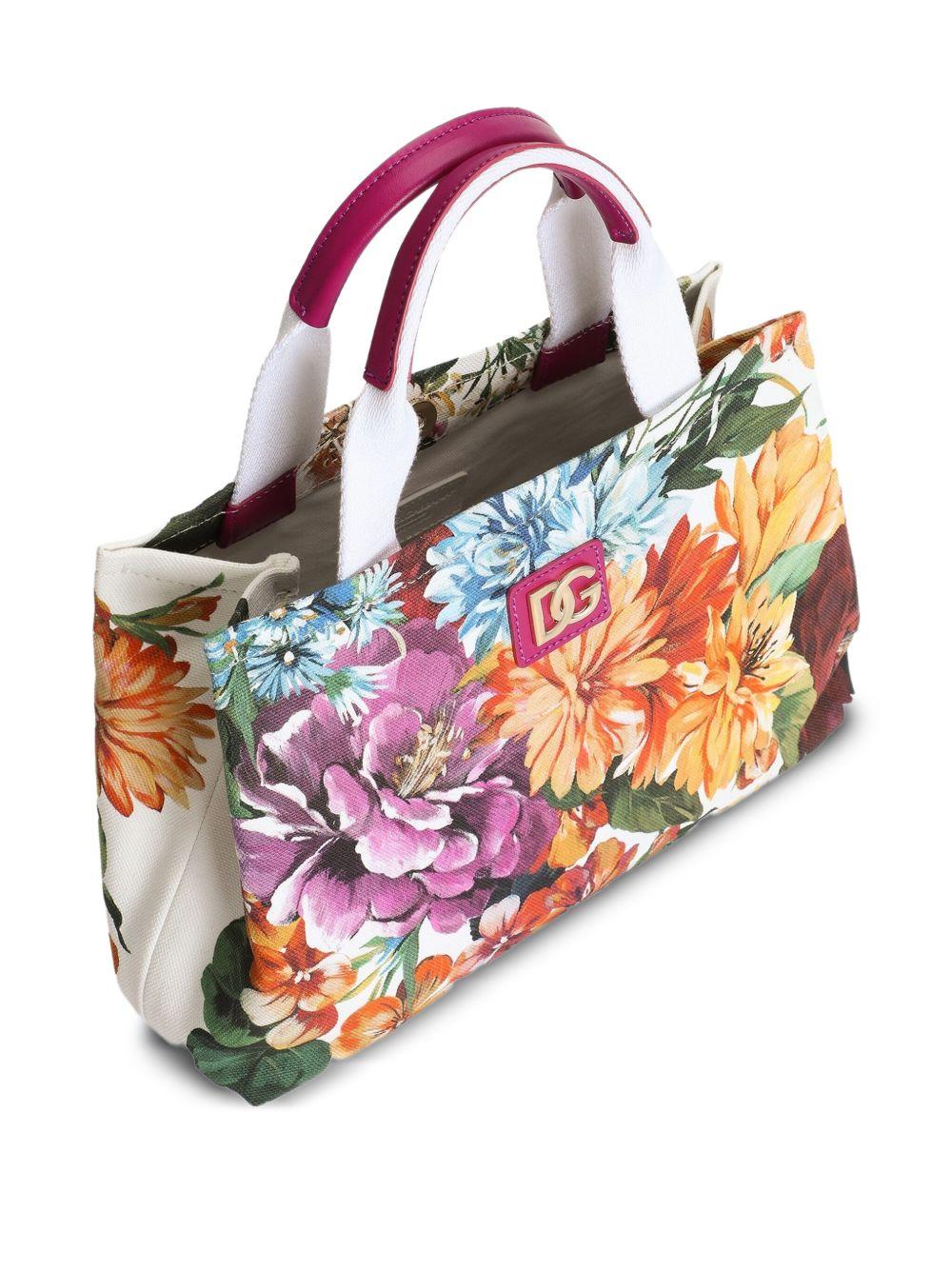 Borsa per bambina Dolce & Gabbana Kids multicolore con stampa floreale all-over EB0116 AY218 HA5PC DOLCE & GABBANA KIDS