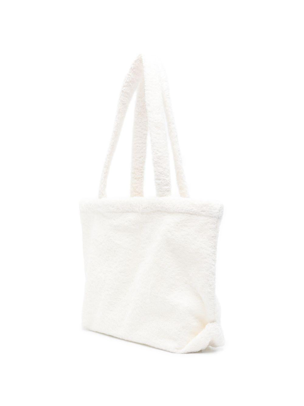 Borsa a spalla per bambina Elisabetta Franchi La Mia Bambina bianca con logo ricamato EFBO1170SP003 0004 ElISABETTA FRANCHI KIDS