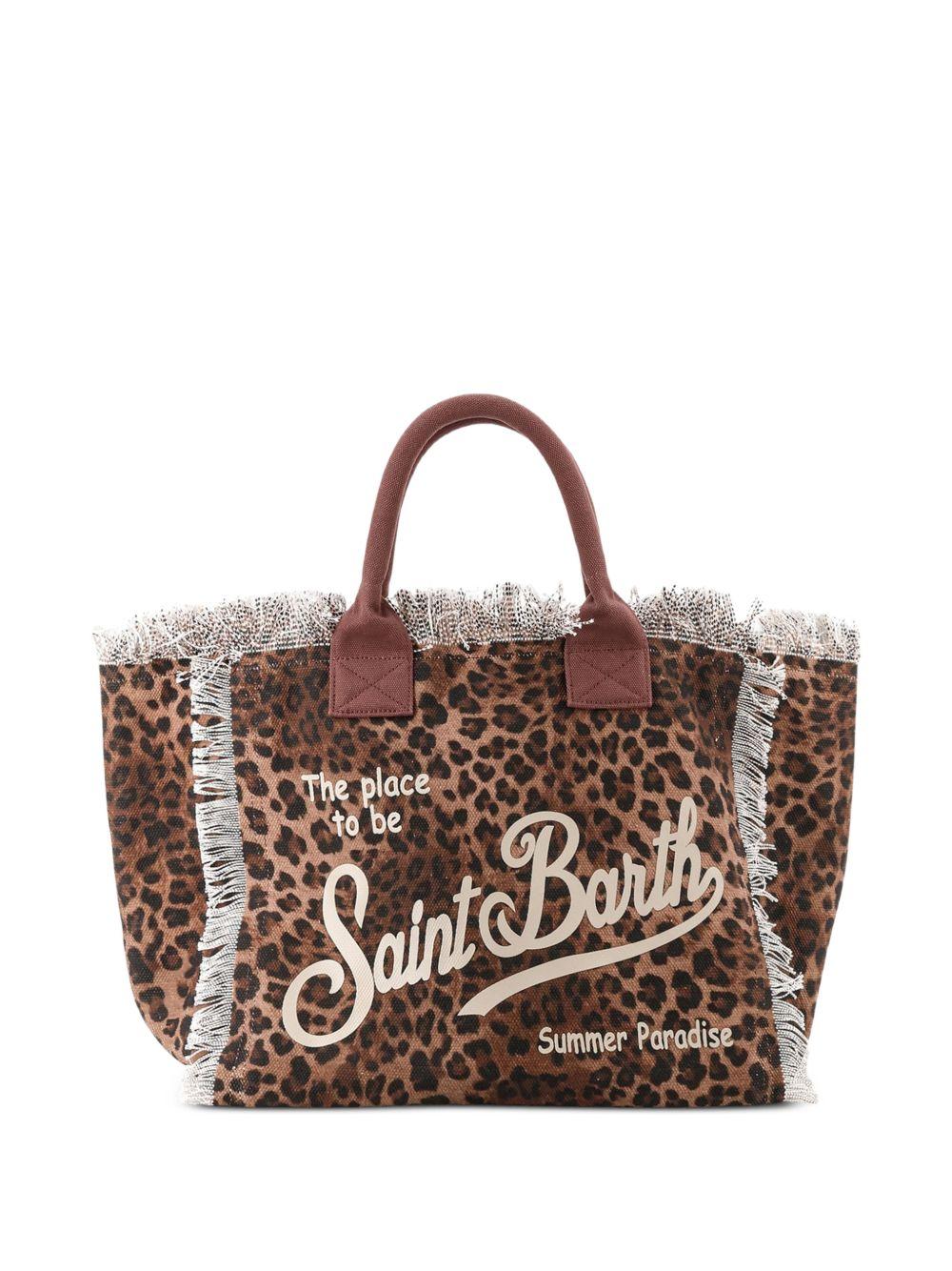 Borsa Vanity MC2 Saint Barth marrone con stampa animalier VANI001 00190L MC2 ST. BARTH KIDS