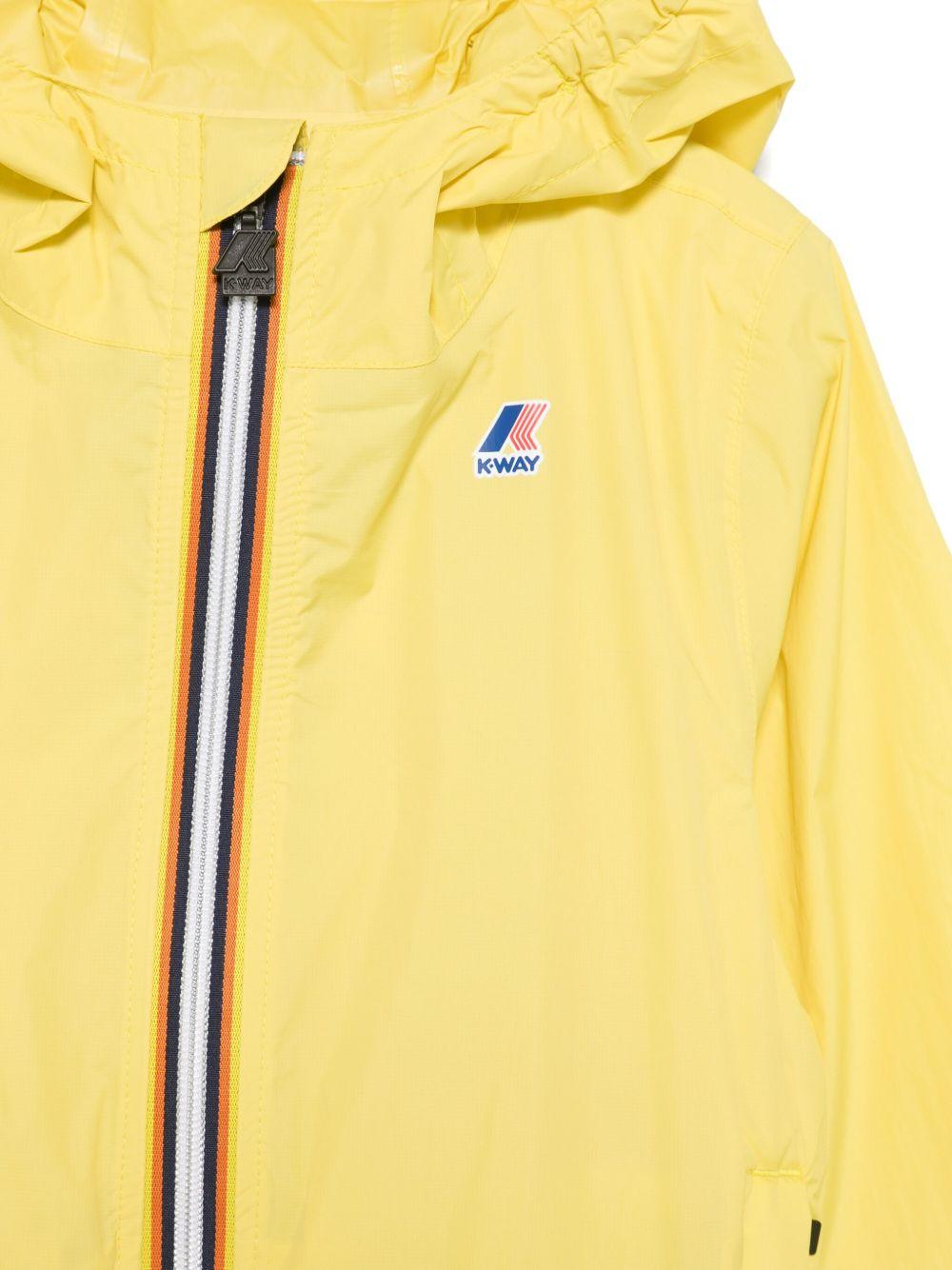 Giacca per bambini K-Way Kids Le Vrai giallo con due tasche laterali con cerniera K61336W 649 K-WAY KIDS