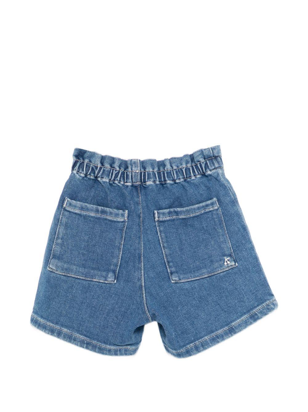 Shorts per bambina Bonpoint denim con vita elasticizzata S06GBEW00008 015A BONPOINT
