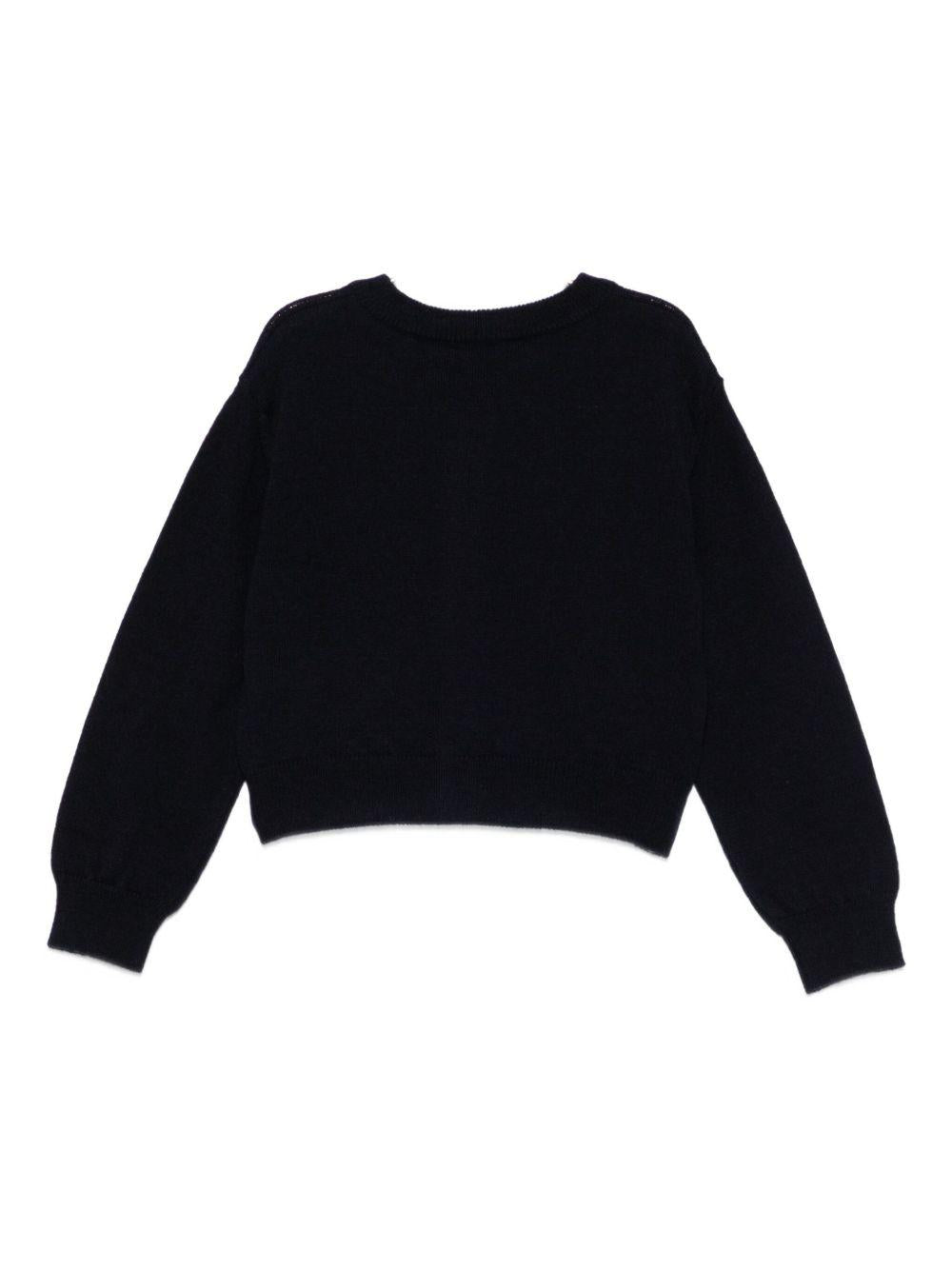 Cardigan per bambina ETRO Kids blu con dettagli ricamati GX9A50 W0017 620 ETRO KIDS