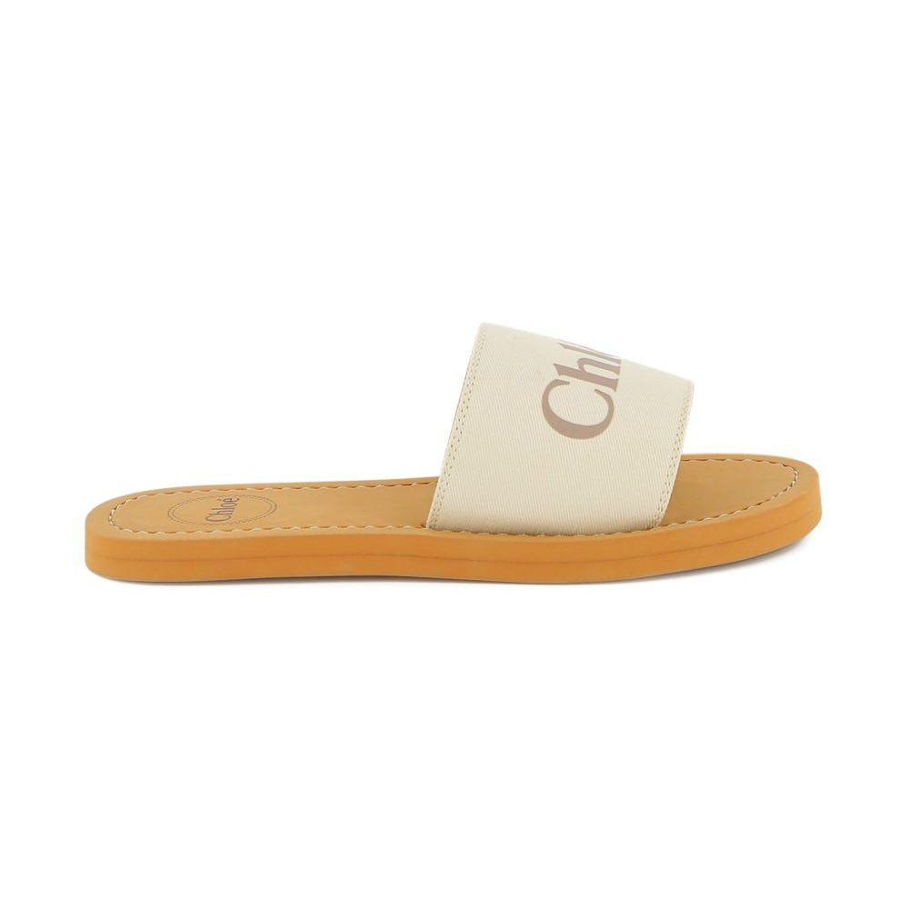 Sandali per bambina Chloé Kids Woody bianchi con logo C20881 117 CHLOE' KIDS