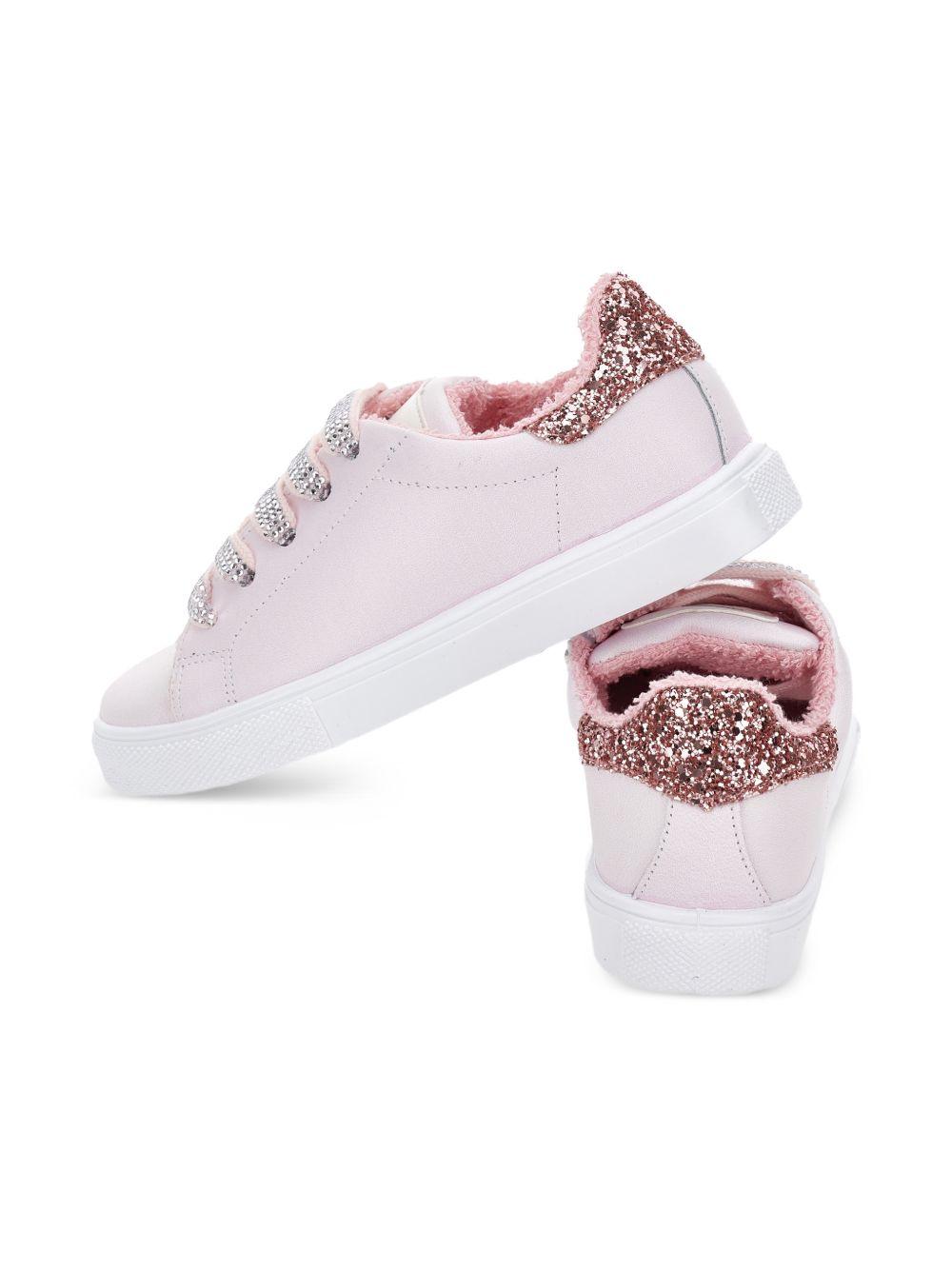 Sneakers per bambina Monnalisa rosa con glitter 87G006 7715 0091 MONNALISA KIDS