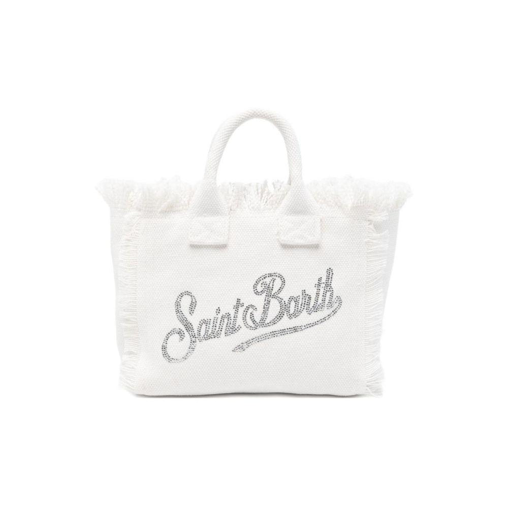 Borsa Vanity Mini MC2 Saint Barth bianca con logo sul davanti VAMI001 02571L MC2 ST. BARTH KIDS