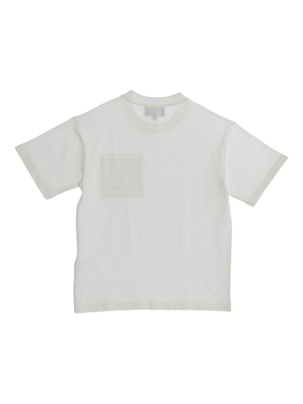 T-shirt per bambino Emporio Armani Kids bianca con tasca applicata sul petto EB001318 AF21808 U0003 EMPORIO ARMANI KIDS