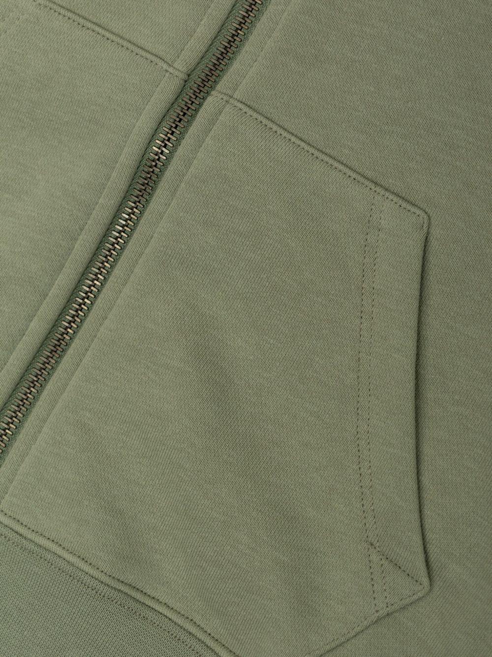 Felpa con stampa e cappuccio per bambino Golden Goose Kids verde con tasca frontale P01770P001727 35916 GOLDEN GOOSE KIDS