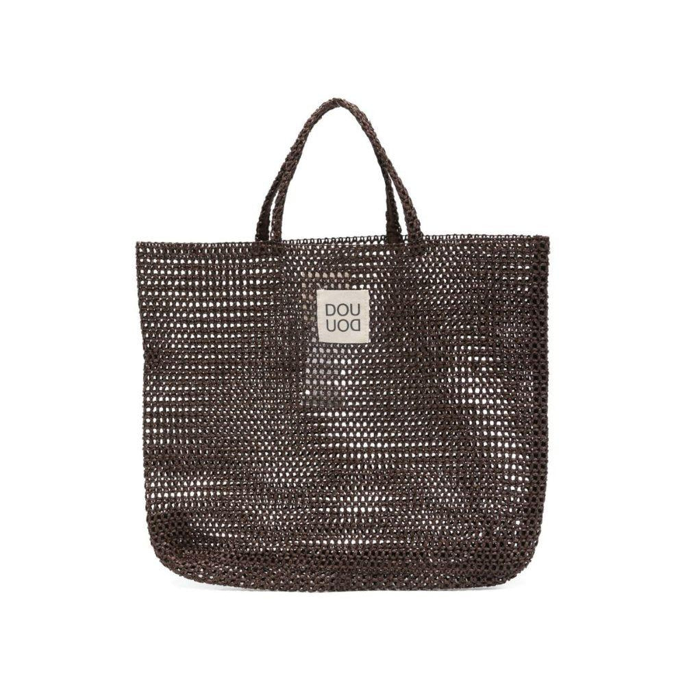 Borsa per bambina Douuod Kids marrone con texture intrecciata DY0A08 Z3929 334 DOUUOD KIDS