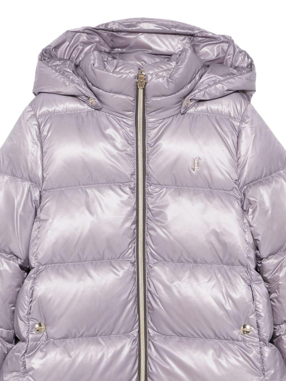 Piumino per bambina Herno Kids lilla con cappuccio PI000187G12017Z 4503 HERNO KIDS