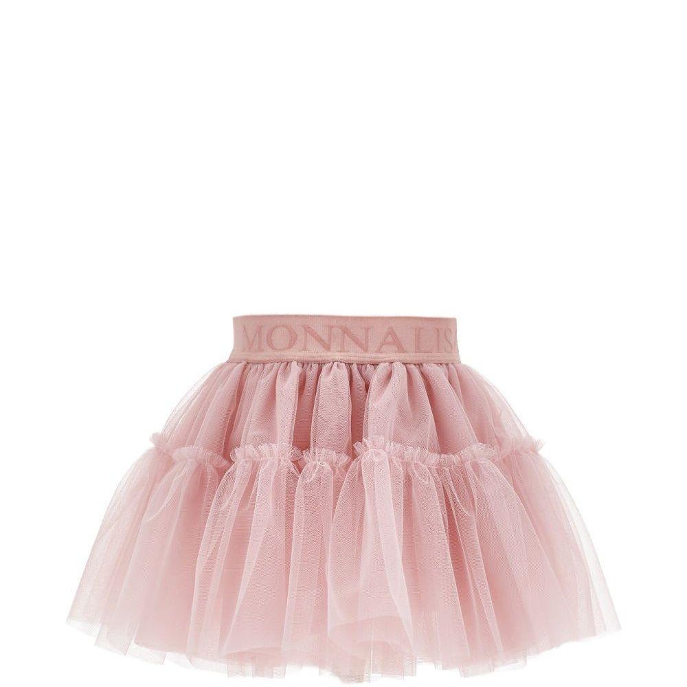 Gonna per neonata Monnalisa Kids rosa con trama in tulle 37HGON T9945 0063 MONNALISA KIDS