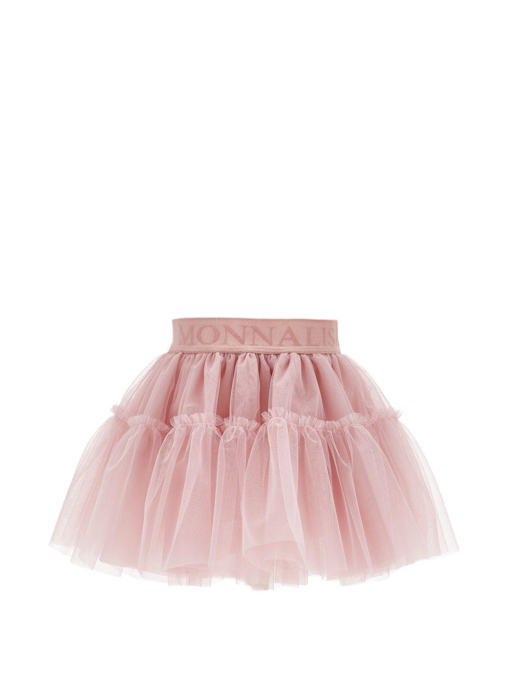Gonna per neonata Monnalisa Kids rosa con trama in tulle 37HGON T9945 0063 MONNALISA KIDS