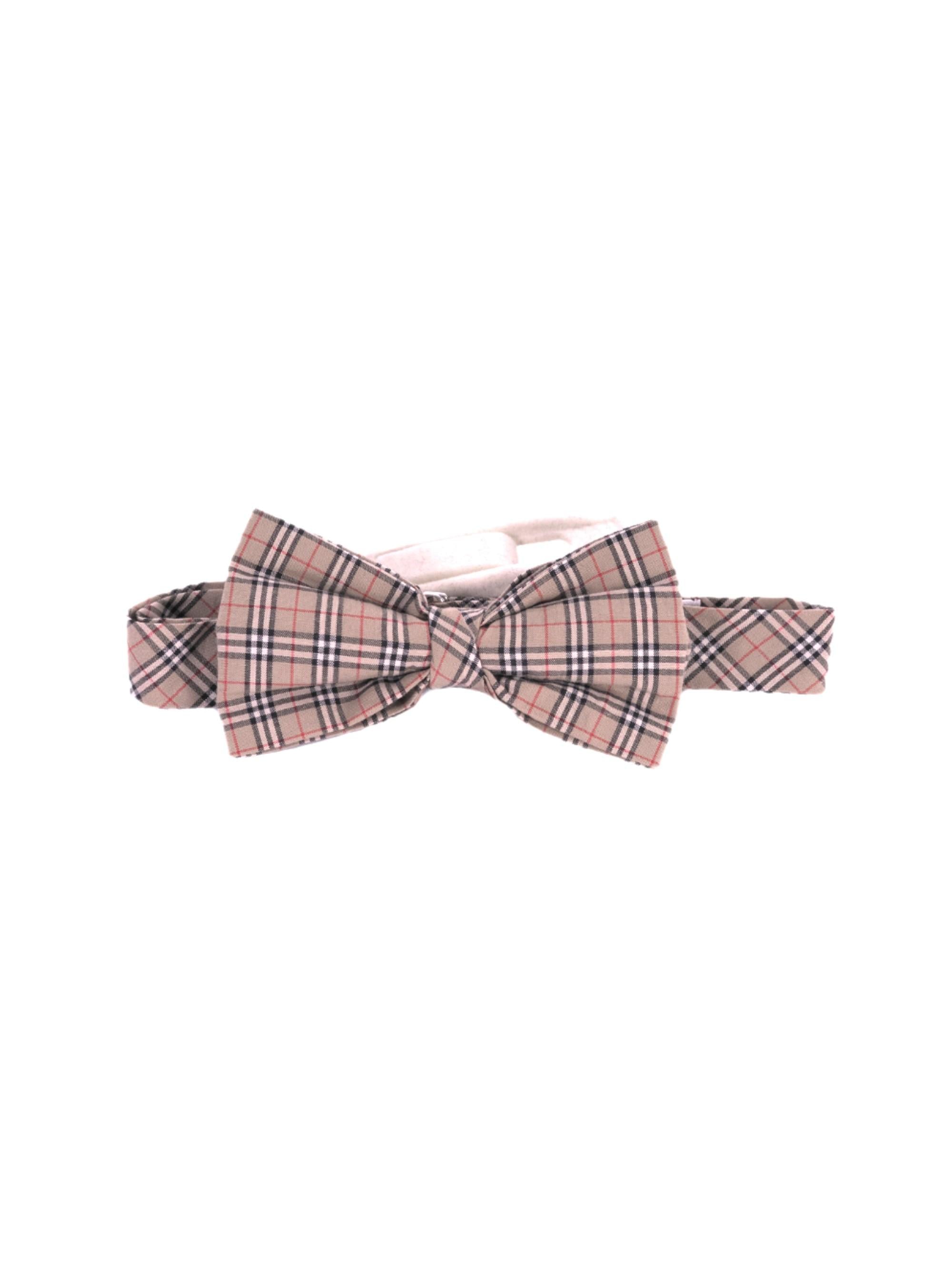 Papillon per bambino Burberry Kids beige con caratteristico motivo a quadri 8117780 A7028 BURBERRY KIDS
