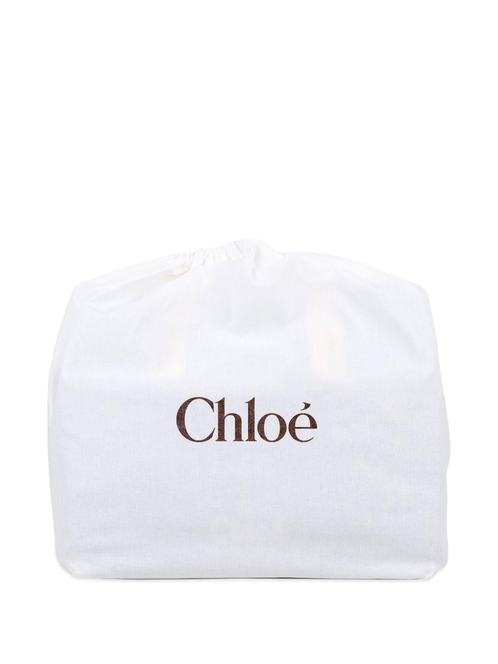 Borsa fasciatoio per neonati Chloé Kids azzurra con logo ricamato C20943 Z10 CHLOE' KIDS