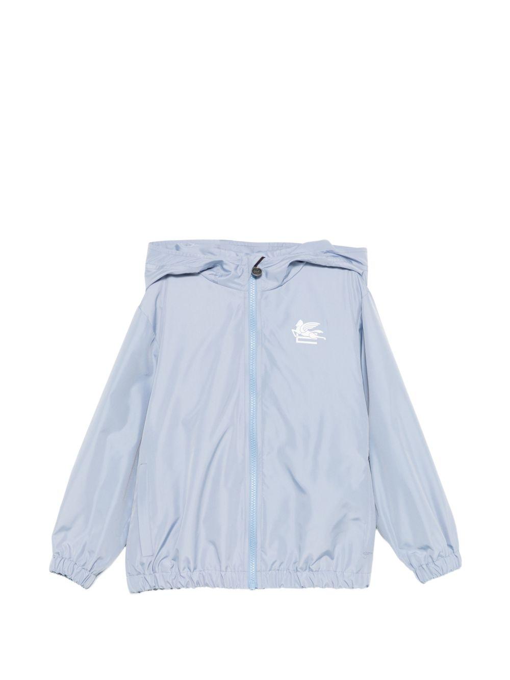 Giacca per bambino ETRO KIDS azzurro con stampa grafica e cappuccio GY2P60 N0325 603 ETRO KIDS