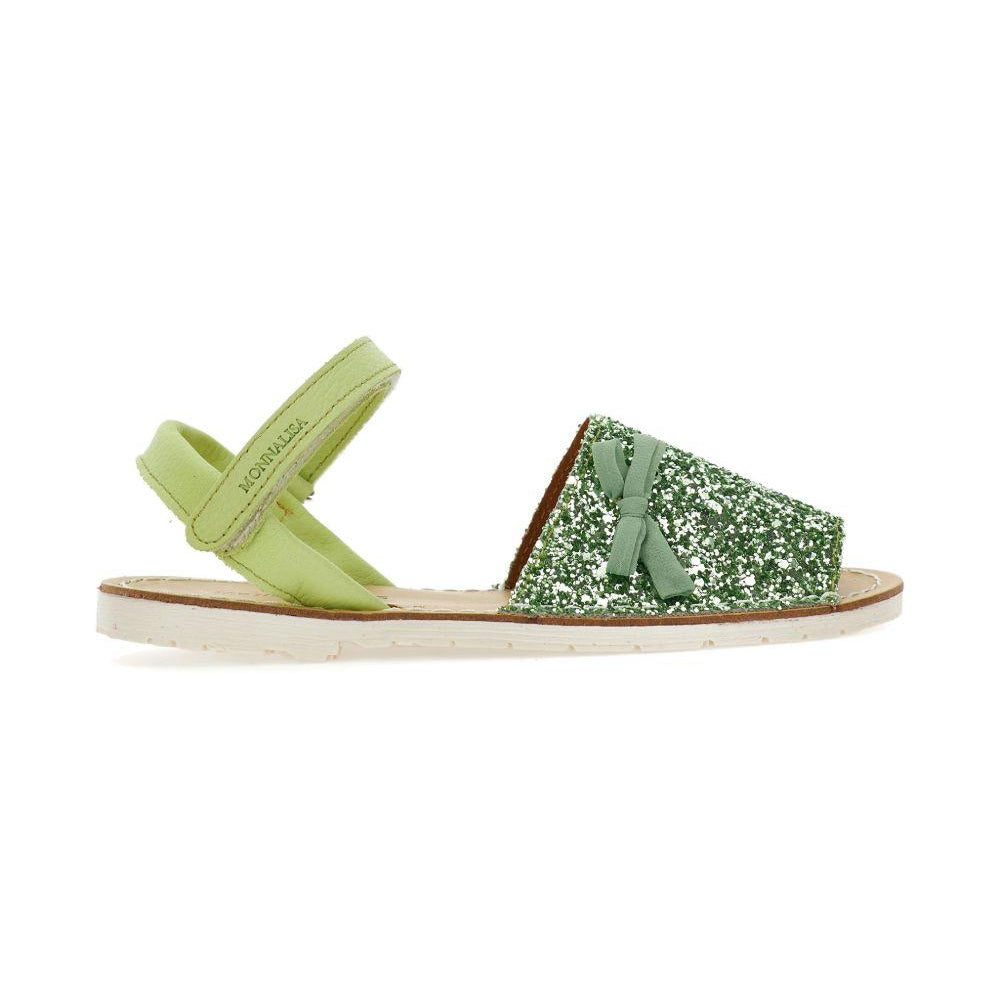 Sandali per bambina Monnalisa verdi con decorazione fiocco 87G003 7711 G020 MONNALISA KIDS