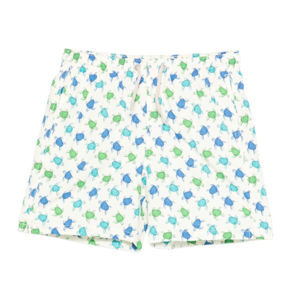 Costume da bagno per bambino MC2 Saint Barth multicolore con stampa tartaruga all-over JEA0022 04127L MC2 ST. BARTH KIDS
