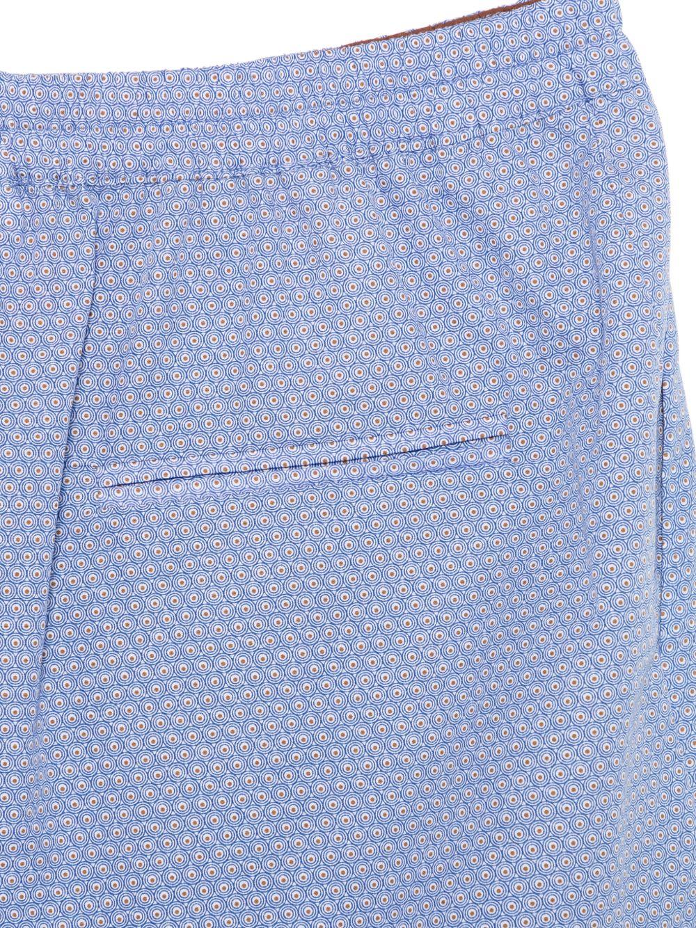 Shorts per donna Merci azzurro con stampa geometrica P429 VAR.1 MERCI