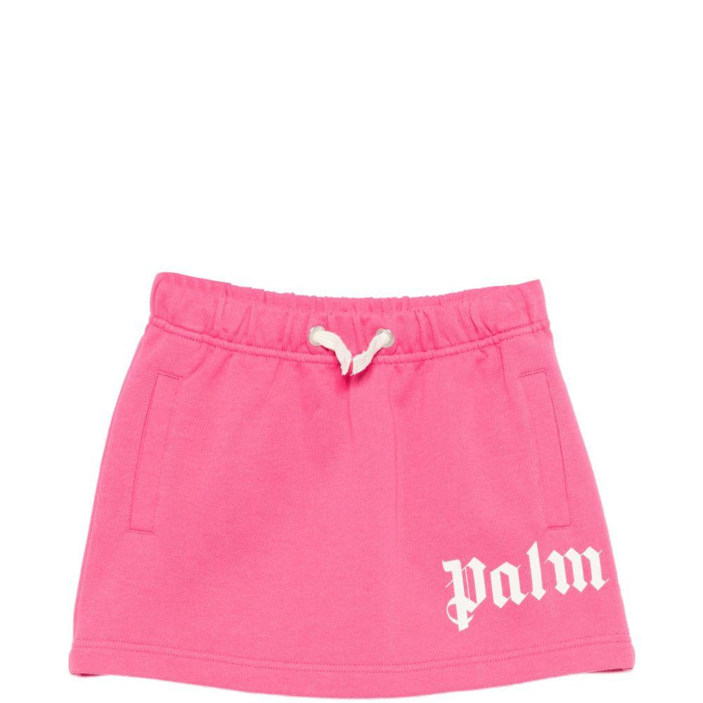 Gonna per bambina Palm Angels Kids rosa con vita elasticizzata PGCK001S26FLE001 044 PALM ANGELS KIDS