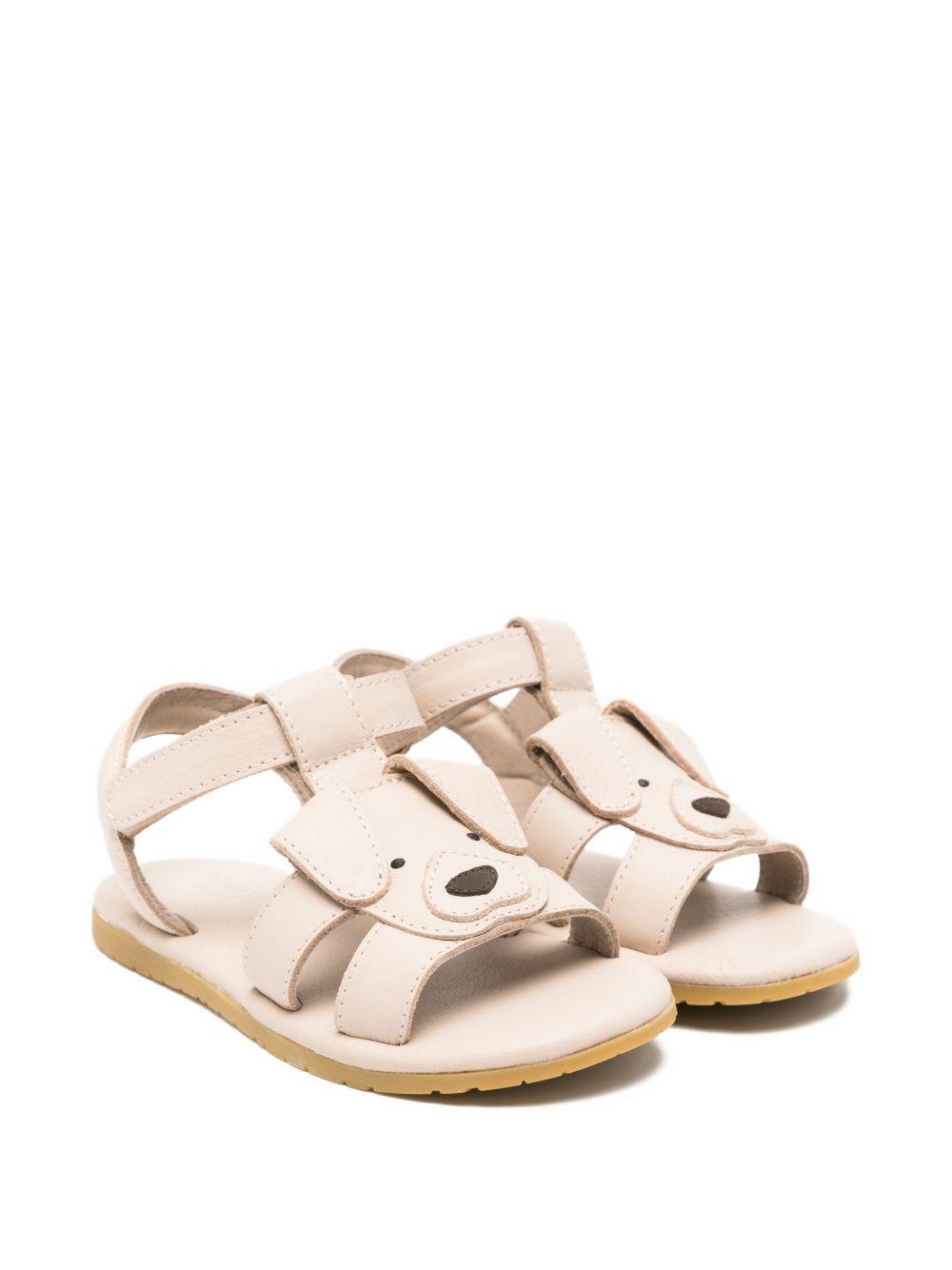 Sandali per bambini Donsje beige con applicazione cagnolino 2027704 CL043 DONSJE KIDS