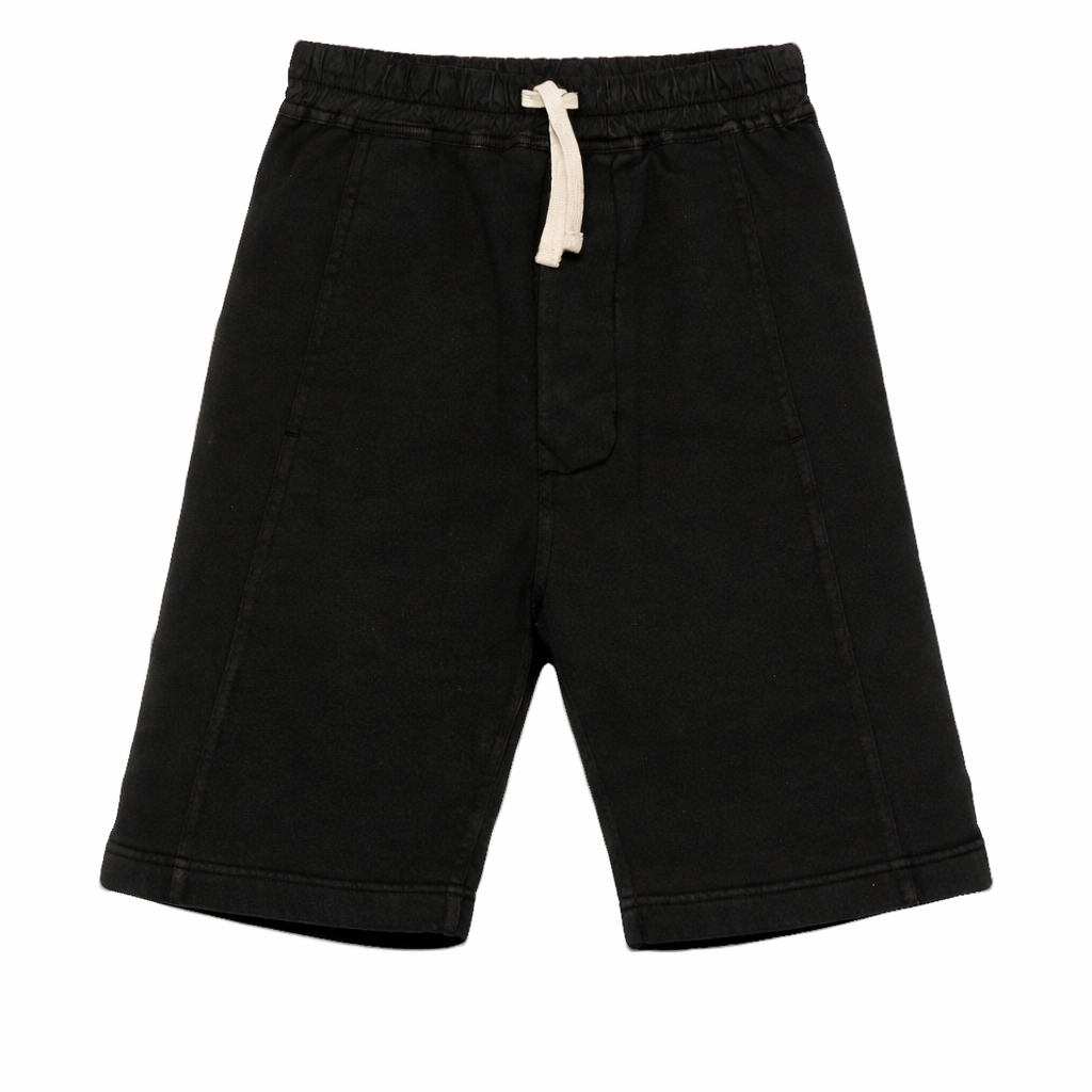 Shorts per bambino Rick Owens Kids neri con chiusura a coulisse BG01F3373FP 09 RICK OWENS KIDS