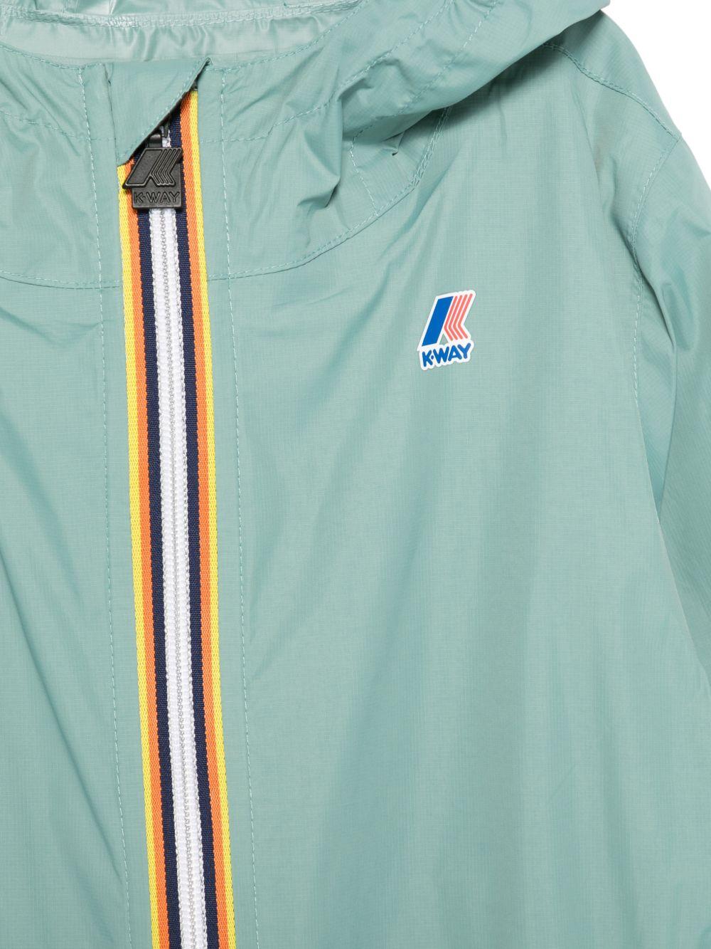 Giubbino per bambino K-Way Kids verde con cerniera K61336W WIC K-WAY KIDS