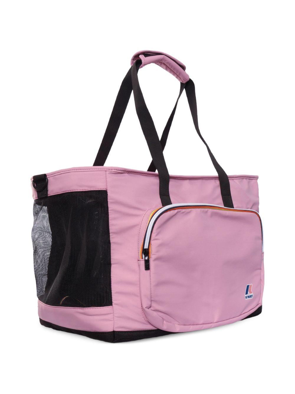 Trasportino per animali domestici Le Vrai 4.0 Marley K-Way rosa con dettaglio rete K8151XW H41 K-WAY KIDS