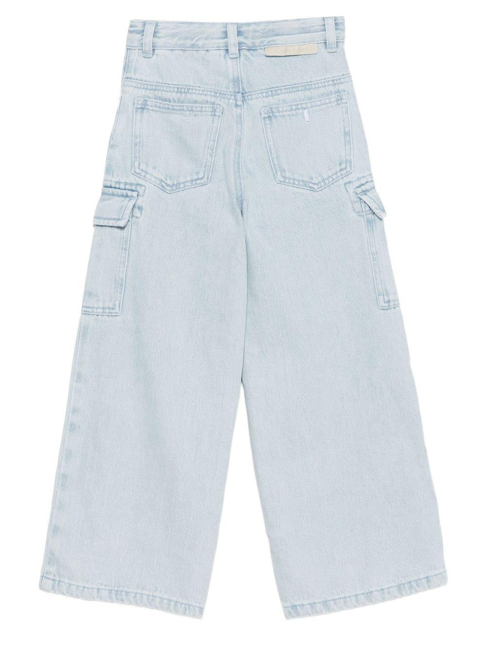 Jeans per bambina Stella McCartney Kids in denim con tasche cargo TX6D30 Z0746 600 STELLA McCARTNEY KIDS