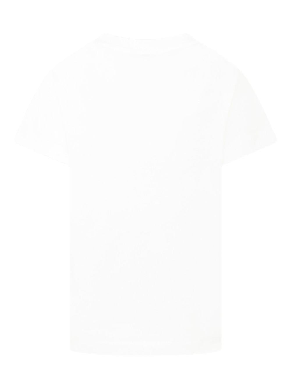 T-shirt per bambina Fendi Kids bianco con logo JFI375 7AJ F1SGM FENDI KIDS