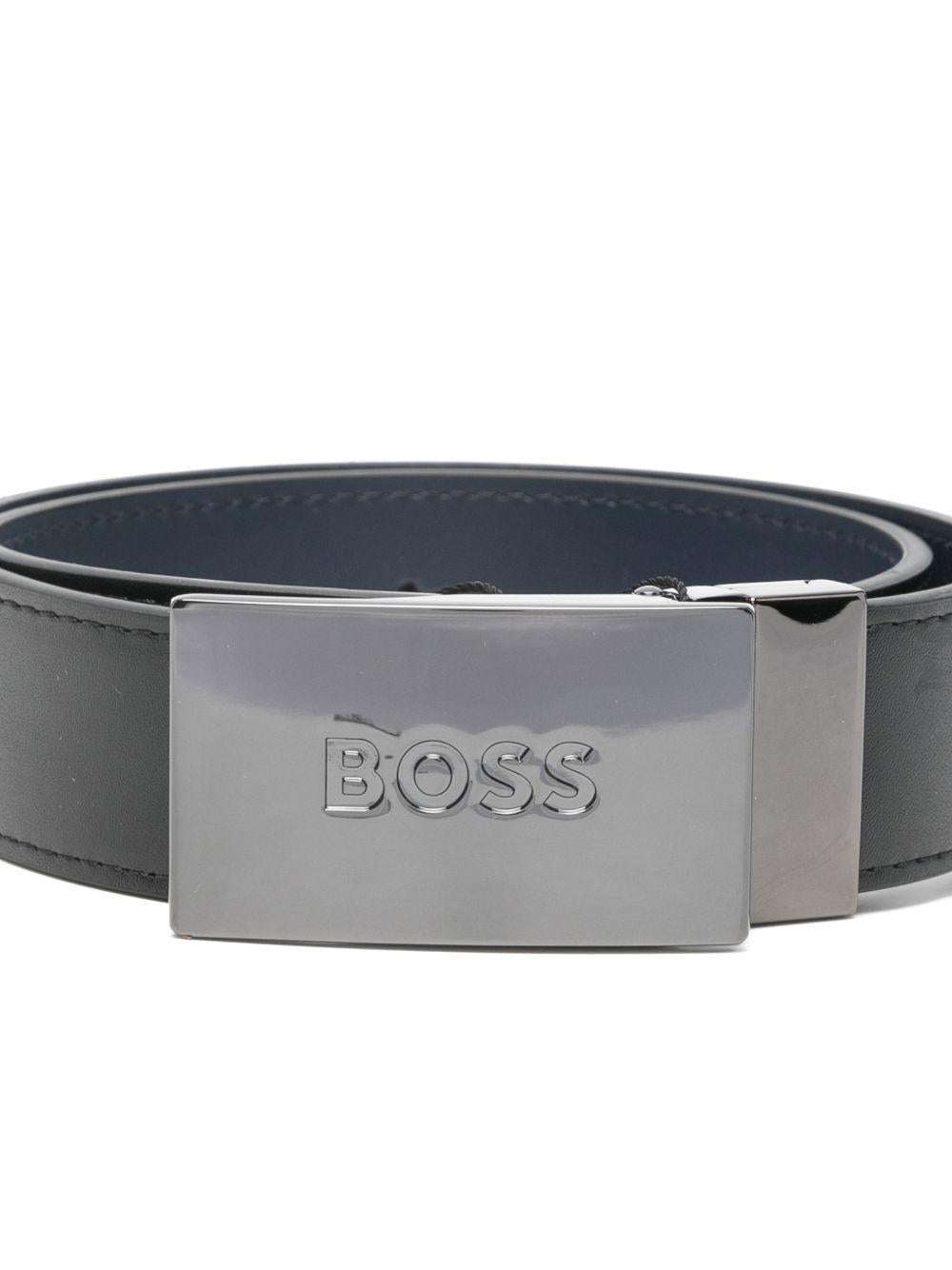 Cintura per bambino Boss Kids nera reversibile J53151 09B BOSS KIDS